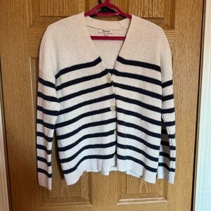 Madewell Striped Knit Cardigan